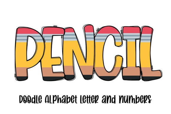 Download Pencil Doodle Alphabet School PNG - Pencil Collection