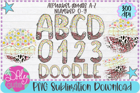 Download Daisy Alphabet PNG, Spring Summer Fonts - Spring Collection