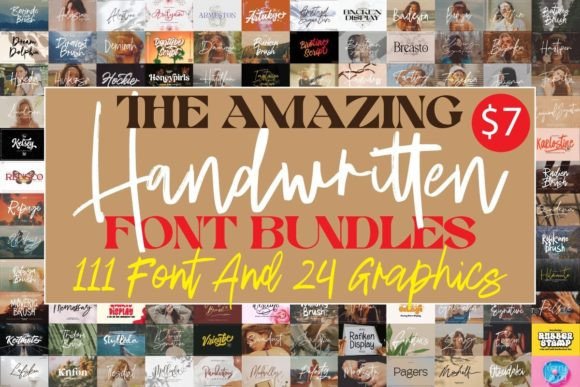 Download The Amazing Handwritten Font Bundles - Hand Collection